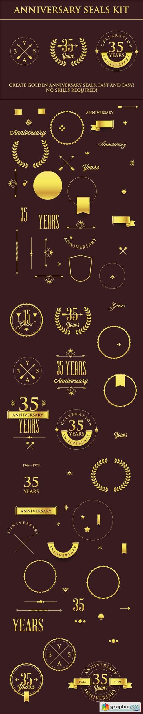  Designtnt - Anniversary Sign Collection 