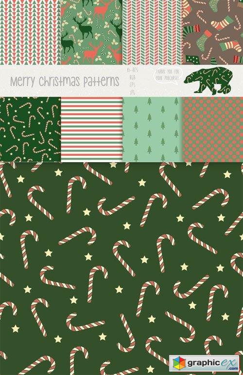 Merry christmas patterns