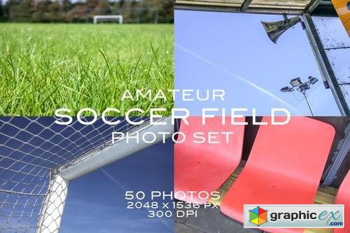 Amateur Soccer Field Photo Set