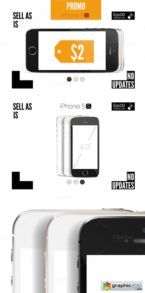  iPhone 5S Detailed Mockup
