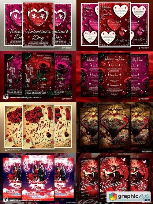  Valentines Days Flyer Bundle 