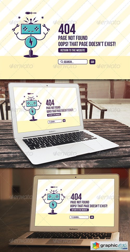 Robot 404 Error Page