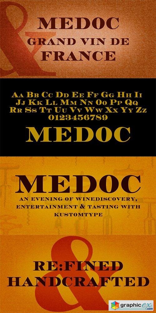 Medoc Font Family - 2 Font $50