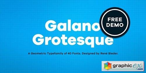 Galano Grotesque Font Family 40 Fonts $1200
