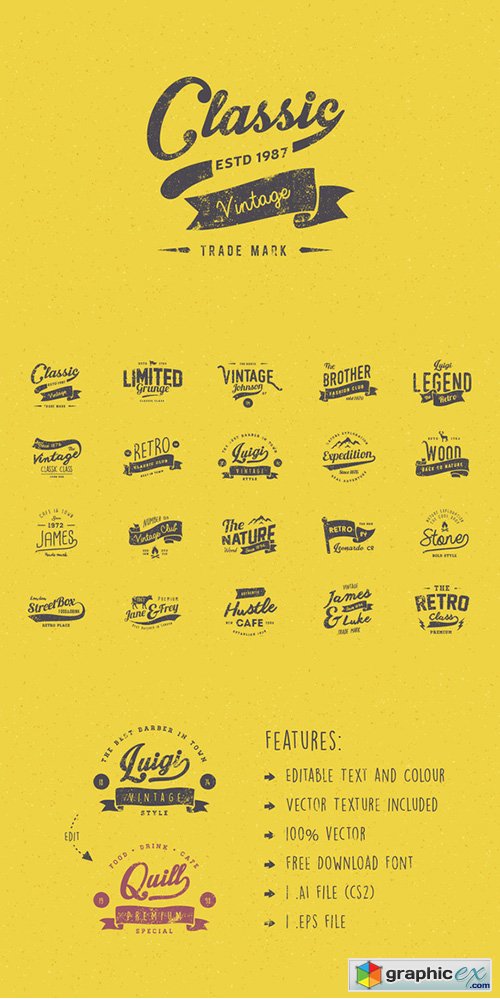 20 Grunge Logos