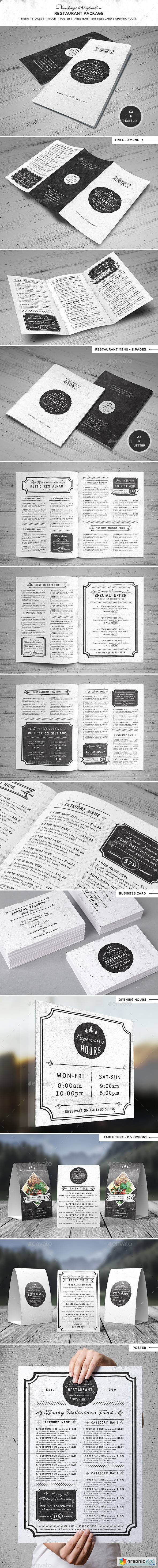 Vintage Stiylish Restaurant Package