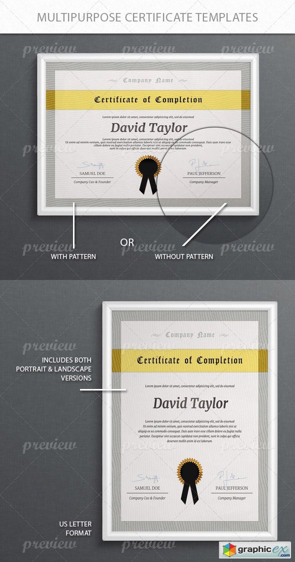 Multi-Purpose Certificate Templates