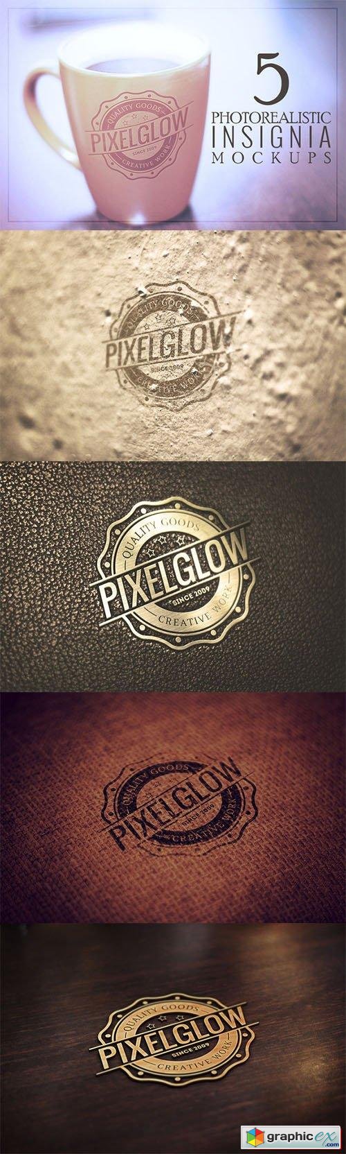 Pixelglow Logo/Insignia Mockups