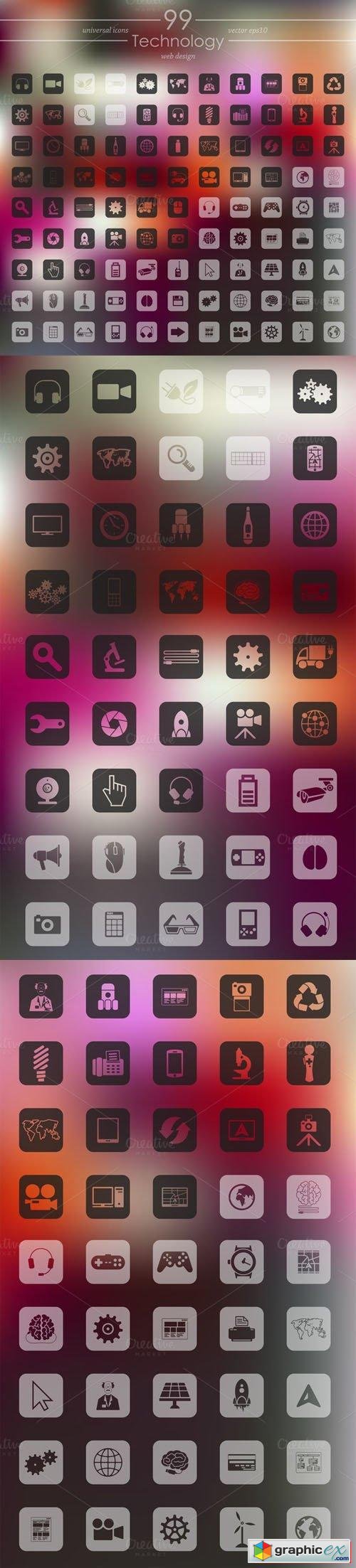  99 Technology Icons 