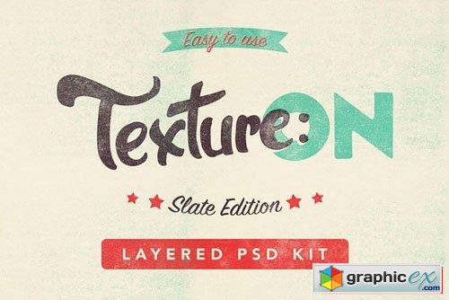Texture:ON - Slate - Layered PSD Kit