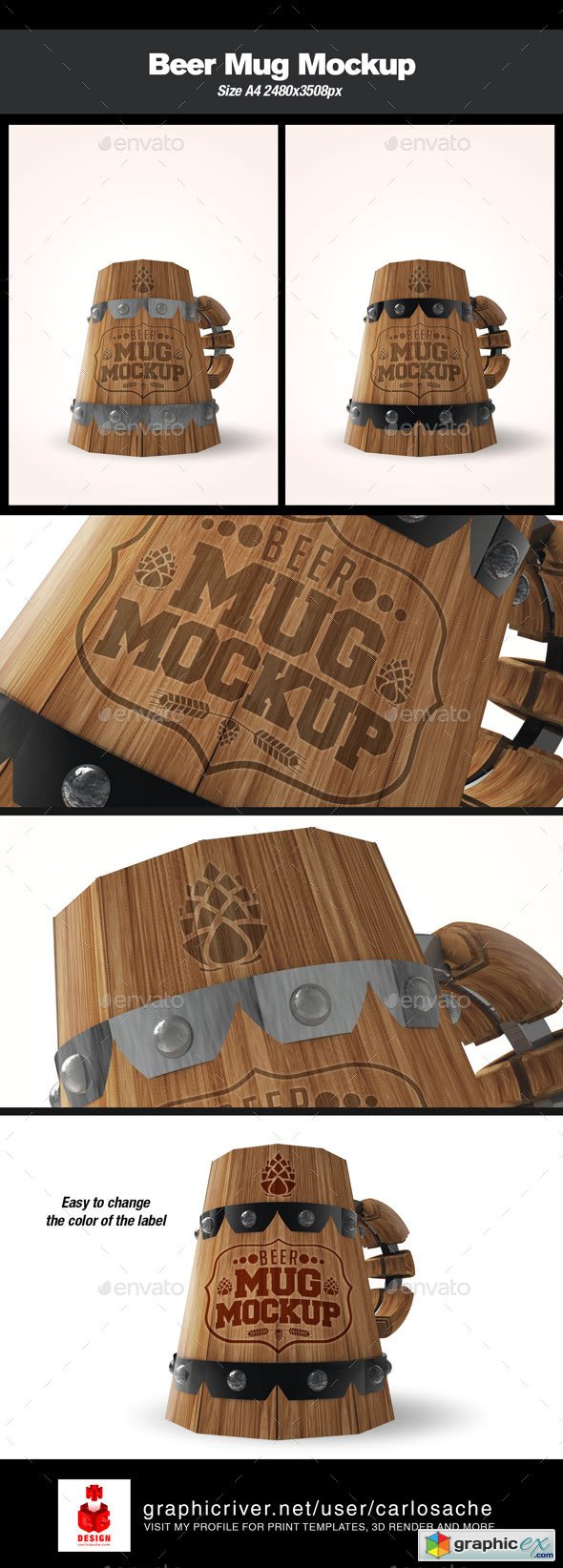  Beer Mug Mockup