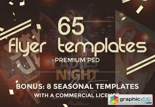 65 Premium PSD Flyer Templates & Huge Bonus 