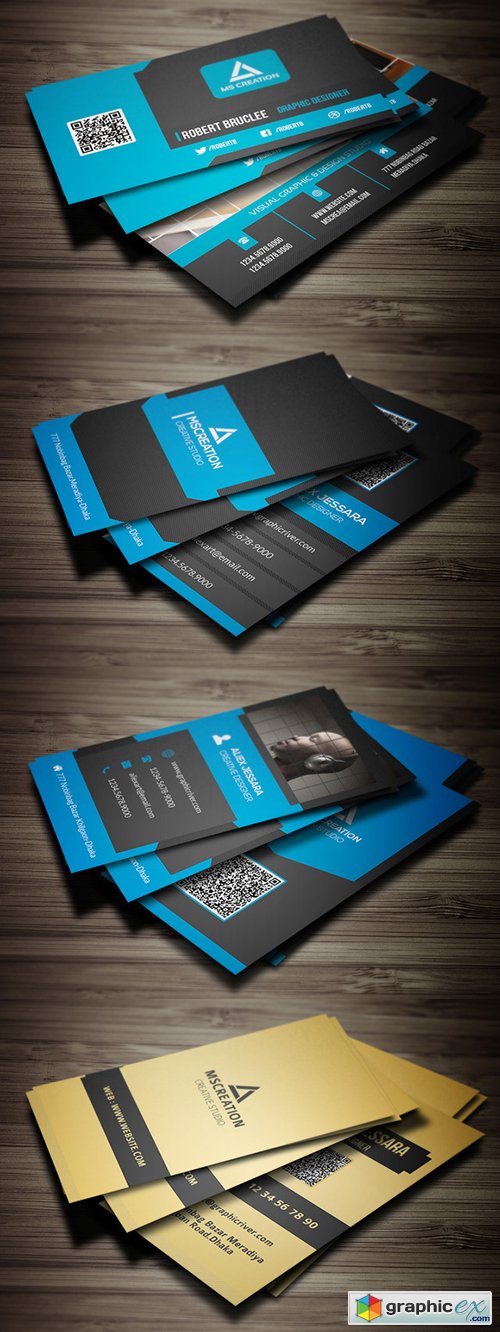 Business card Bundle (4 In One)