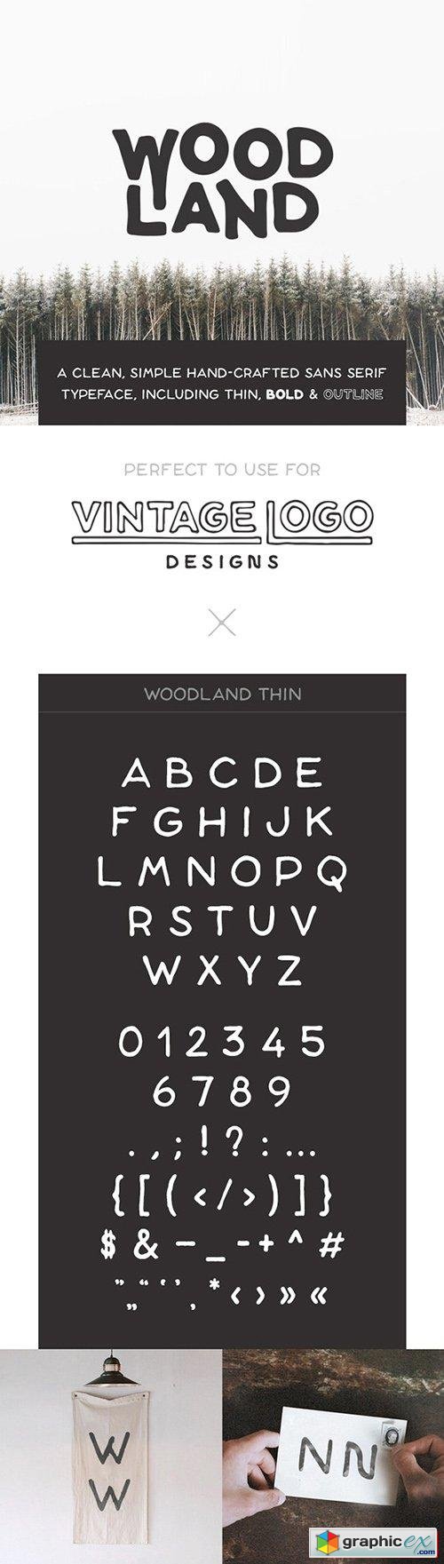 Woodland Font