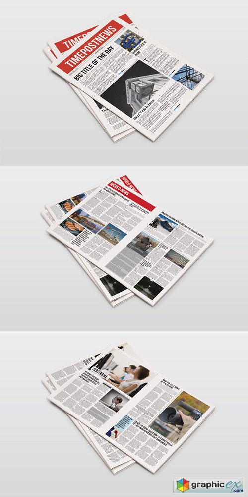  12 Pages Newspaper Template