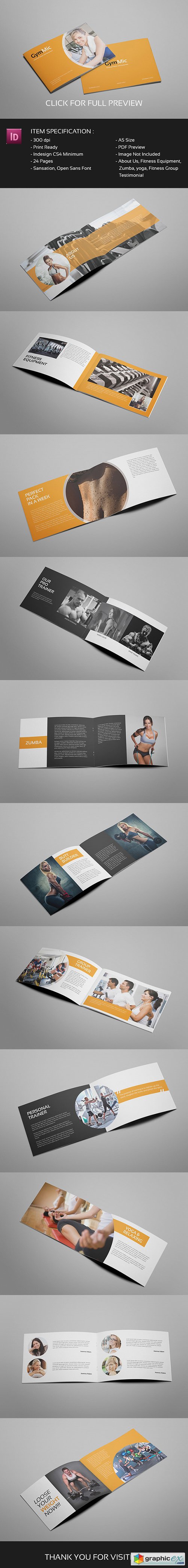  Gymmic - A5 Fitness and Gym Brochure