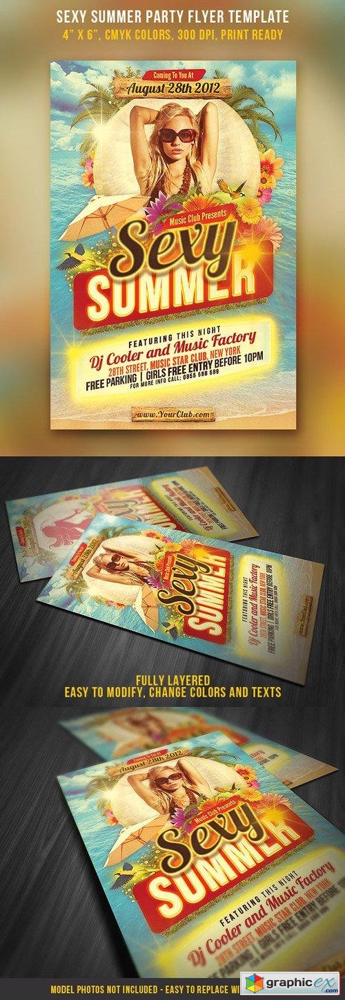Sexy Summer Party Flyer Template
