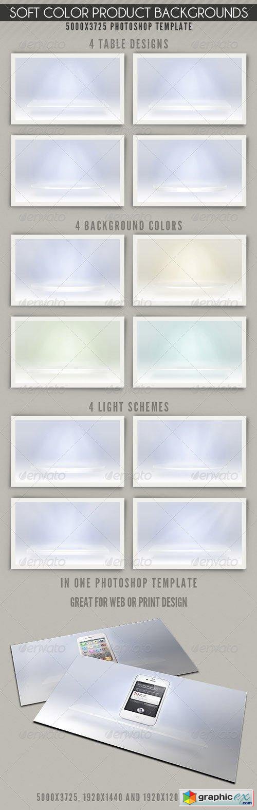Soft Color Product Backgrounds