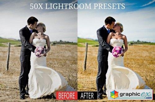 50x Lightroom Wedding Presets