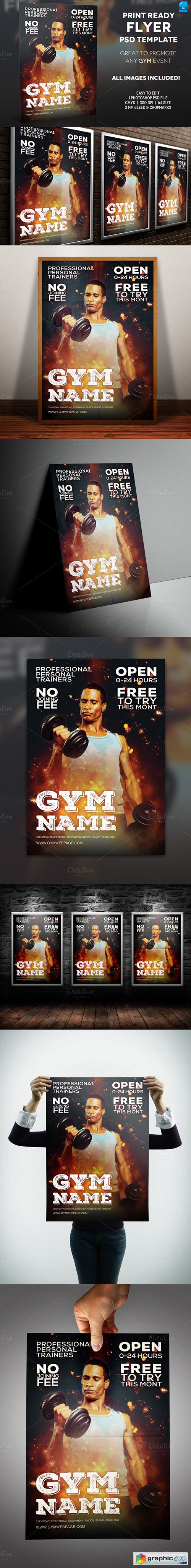 GYM - A4 Flyer Template