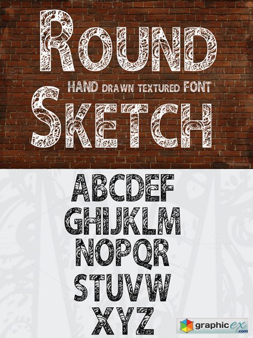 Round Sketch font