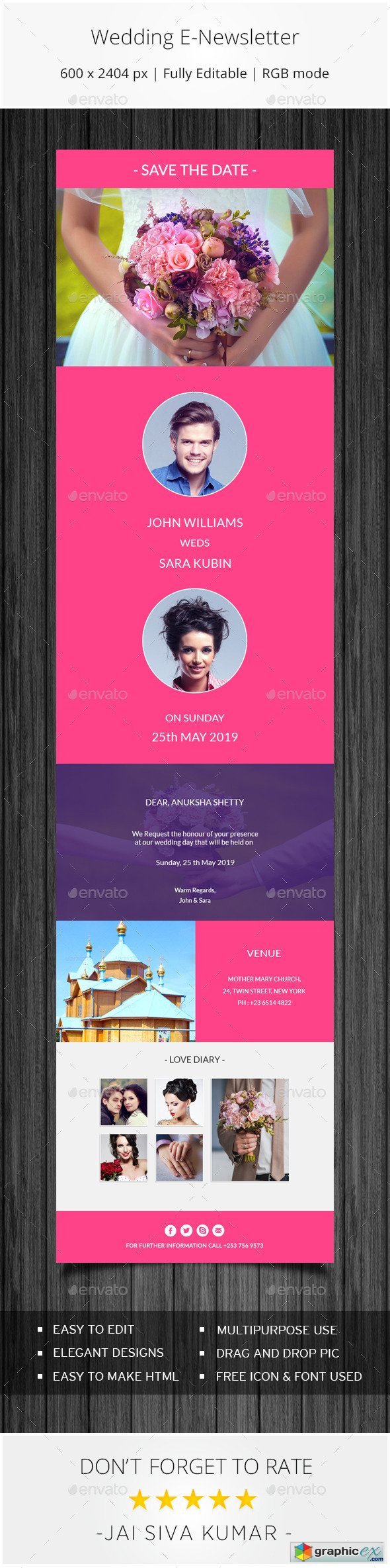 Wedding Invitation Email Template