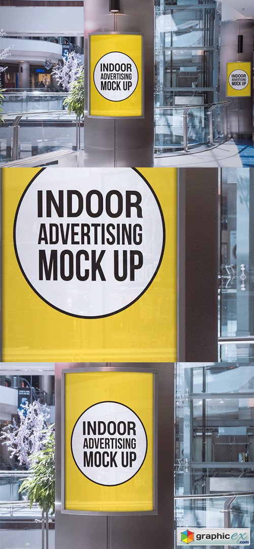 Indoor Advertising Display Mockup