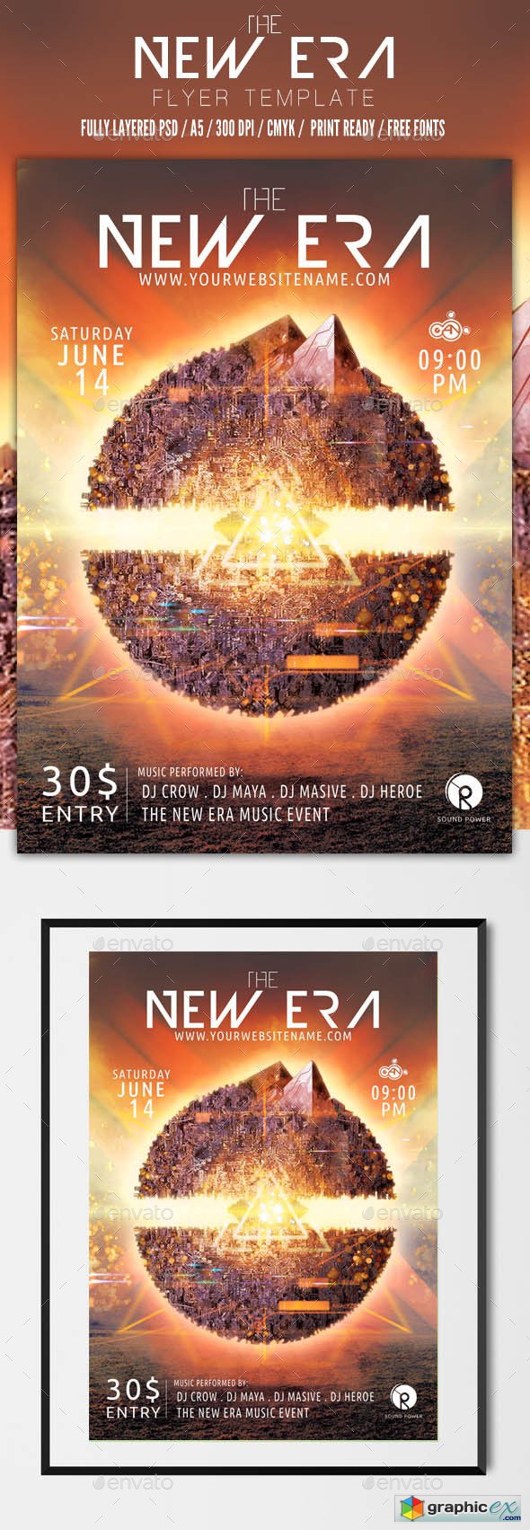 The new era flyer template