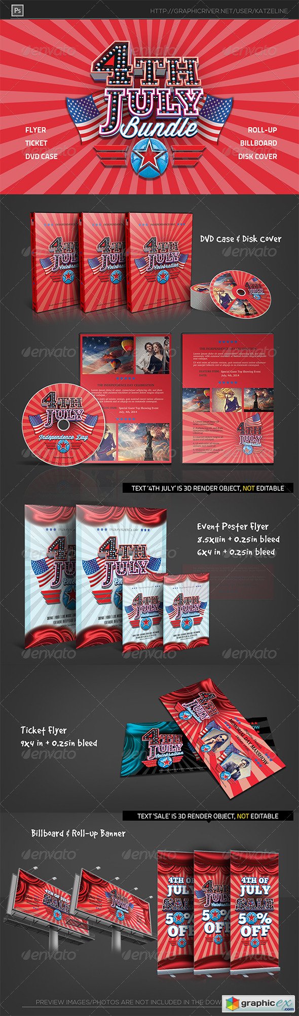 Fourth of July Celebration Event Promotion Package