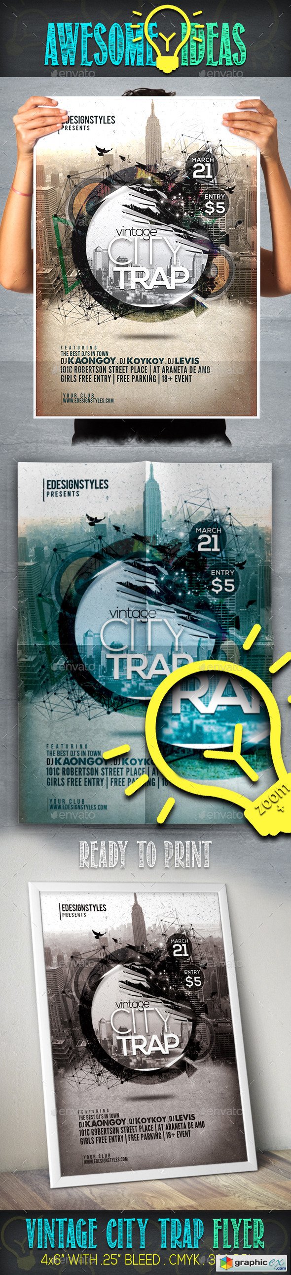 VIntage City Trap Flyer