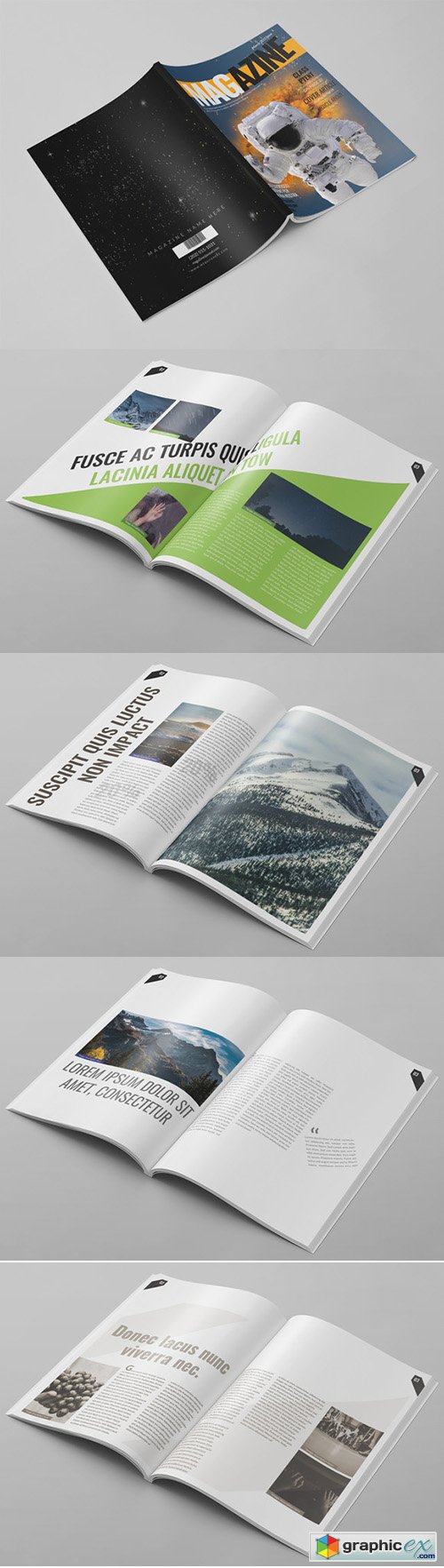 14 Pages Photoshop Magazine Template