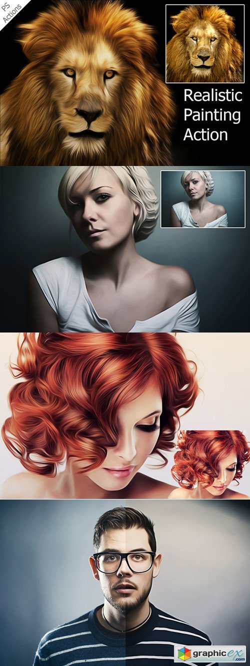 Realistic Painting - Ps Action