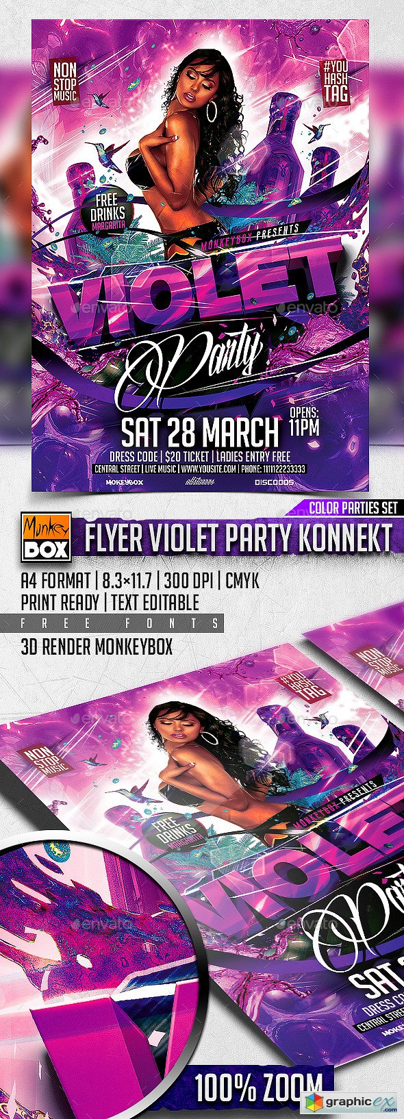  Flyer Violet Party Konnekt 