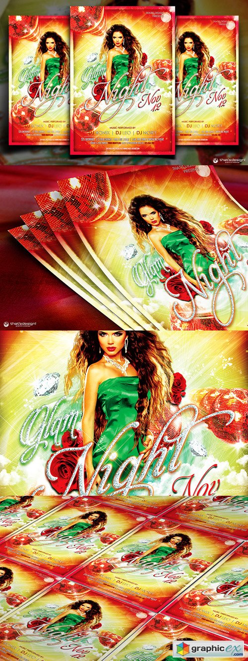 Glam Night Flyer Template