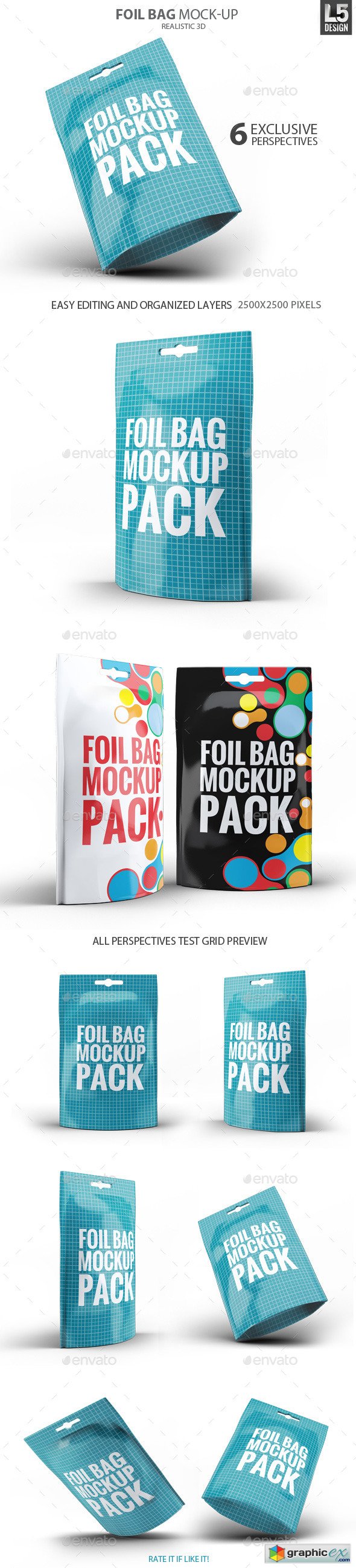 Foil Bag Pack Mock-up