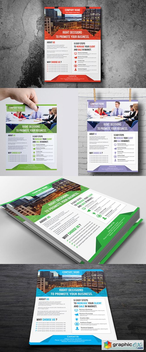 Creative business flyer template 262342