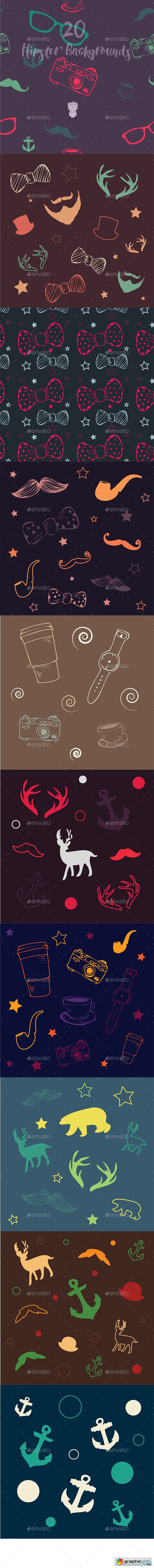 20 Hipster Backgrounds