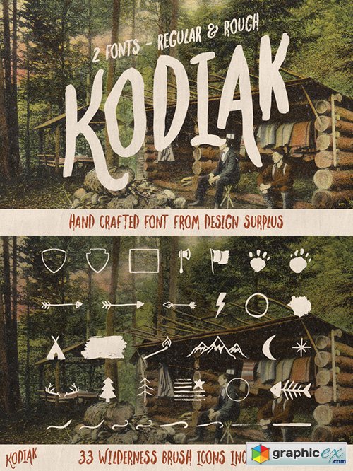 Kodiak Font (Regular + Rough)