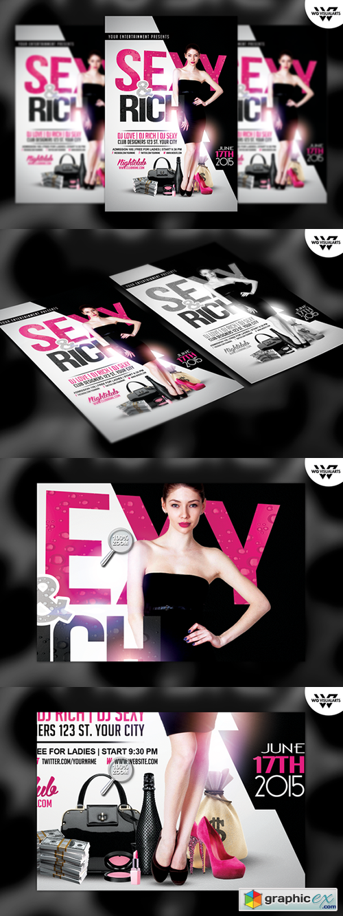 Sexy And Rich Flyer Template