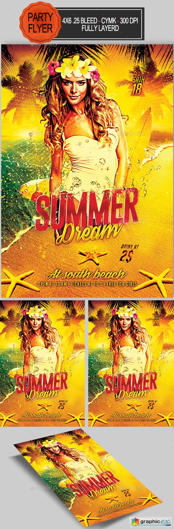 Summer Dream Party Flyer