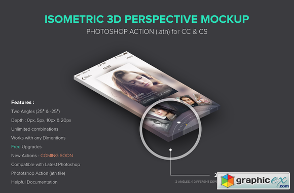 Isometric 3D Perspective Mockup