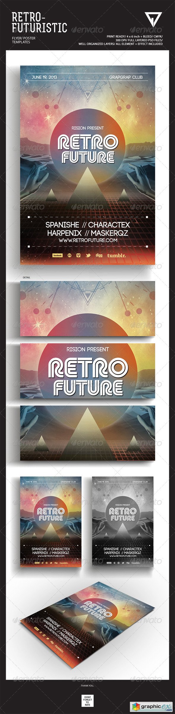 Retro Futuristic Flyer/Poster 4692537