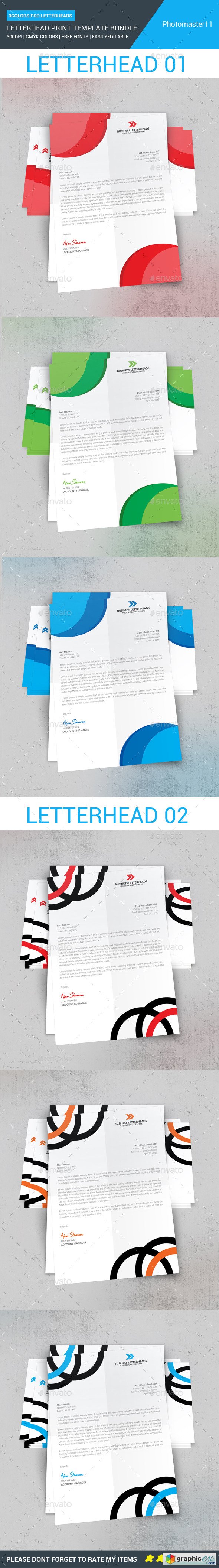 Letterhead Print Templates Bundle