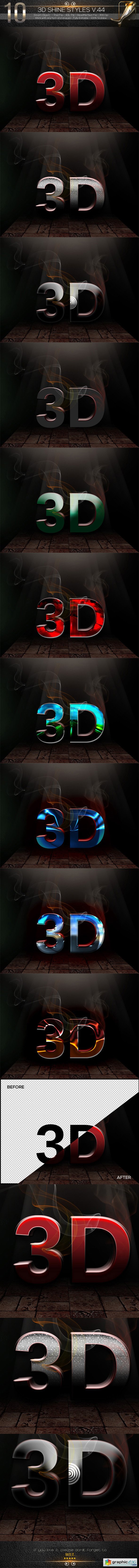10 3D Text Styles V.44