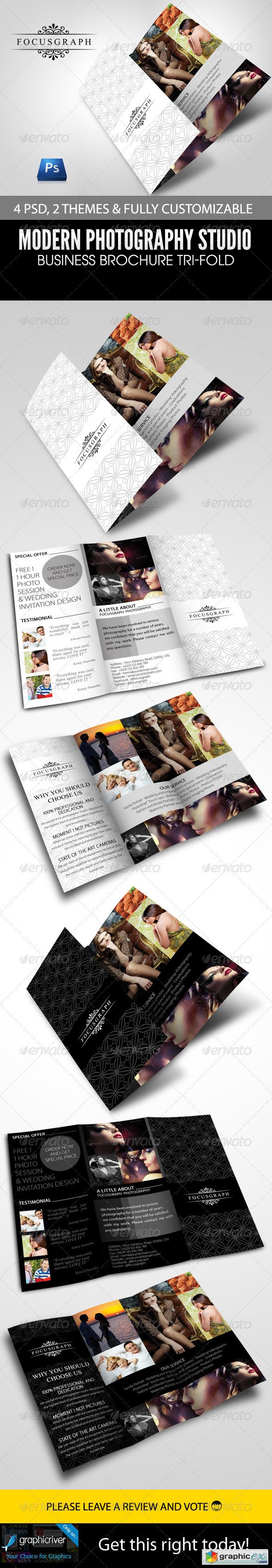 Modern Photography Studio Tri-Fold Brochure
