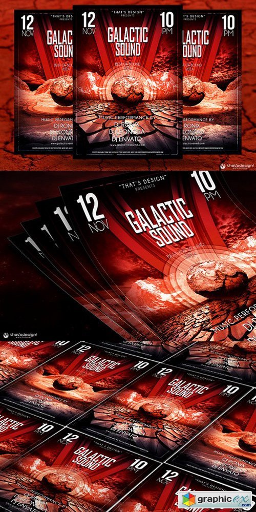 Galactic Sound Flyer Template V3