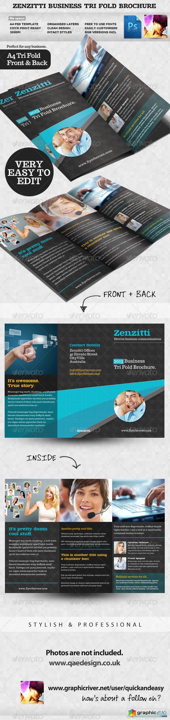 Zenzitti Business Tri-fold brochure