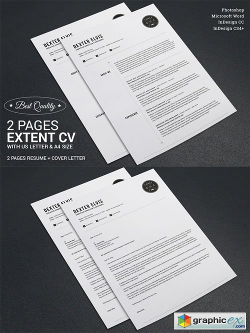 2 Pages Full Extent Resume CV