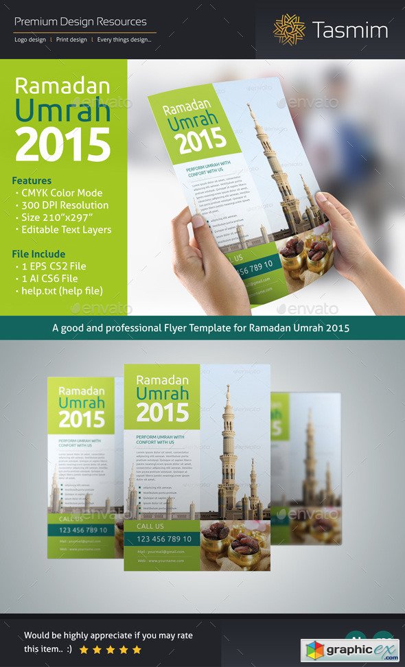 Ramadan Umrah 2015 Flyer Template