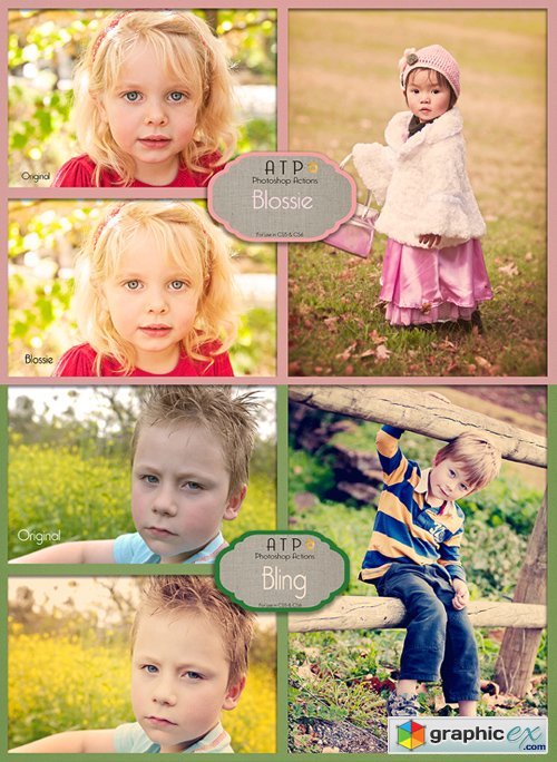 Photoshop Actions - Blossie & Bling